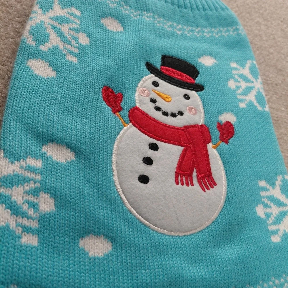 Doggie Design Snowman Ugly Christmas Sweater Medium 12